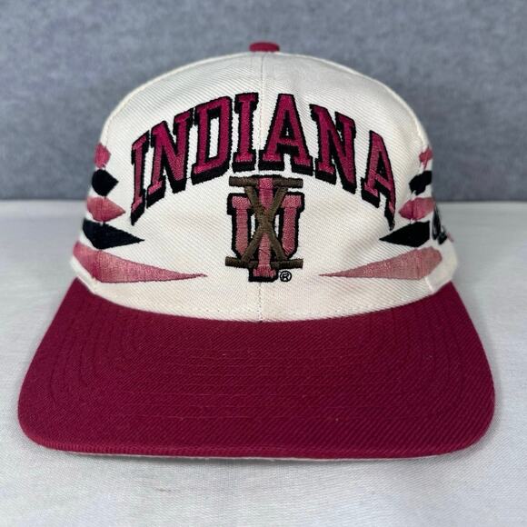Vintage Loco Athletics Indiana Hoosiers IU Hat Cap Snapback Diamond Cut - Picture 1 of 14